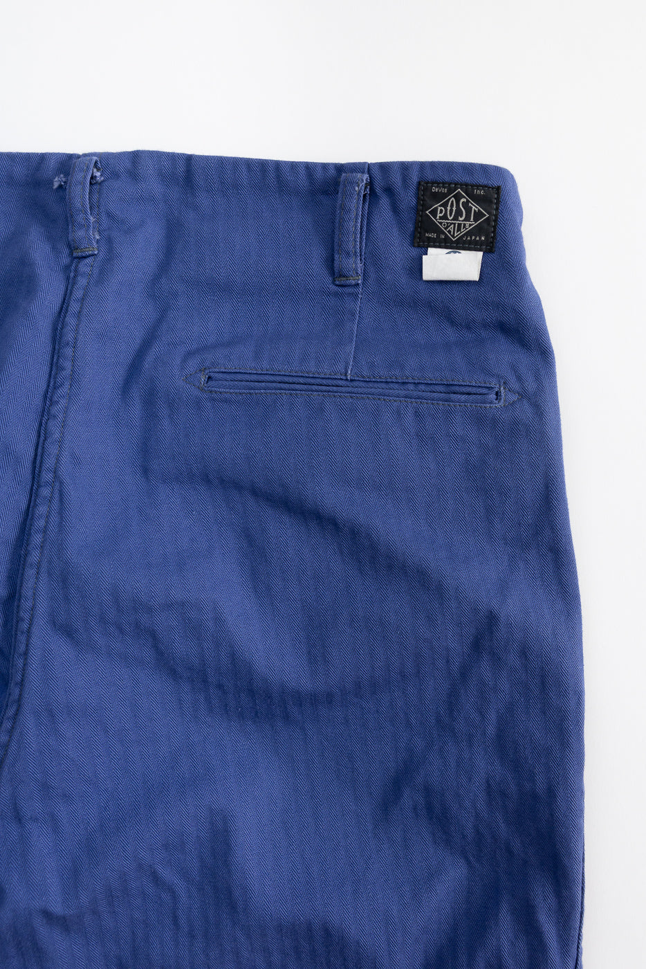 3326-MH6 - California Pegtop Pants Mini HBT - Blue | Dant