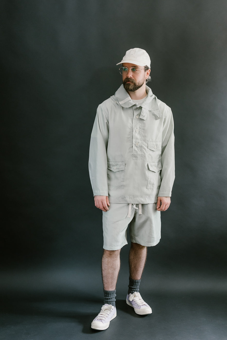 3127-MTG - Town & Country Parka Metallic Taffeta - Green