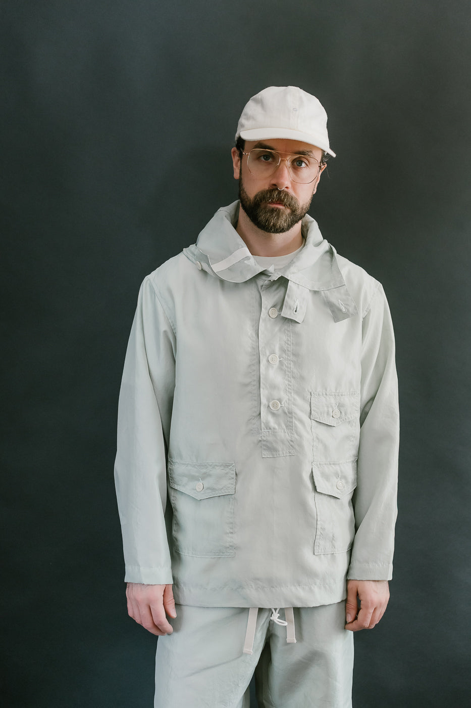 3127-MTG - Town & Country Parka Metallic Taffeta - Green