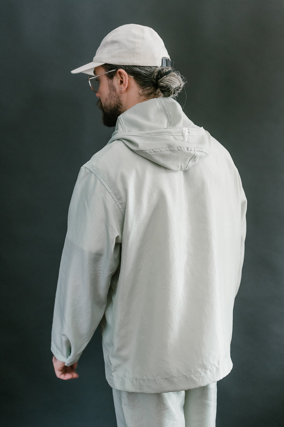 3127-MTG - Town & Country Parka Metallic Taffeta - Green
