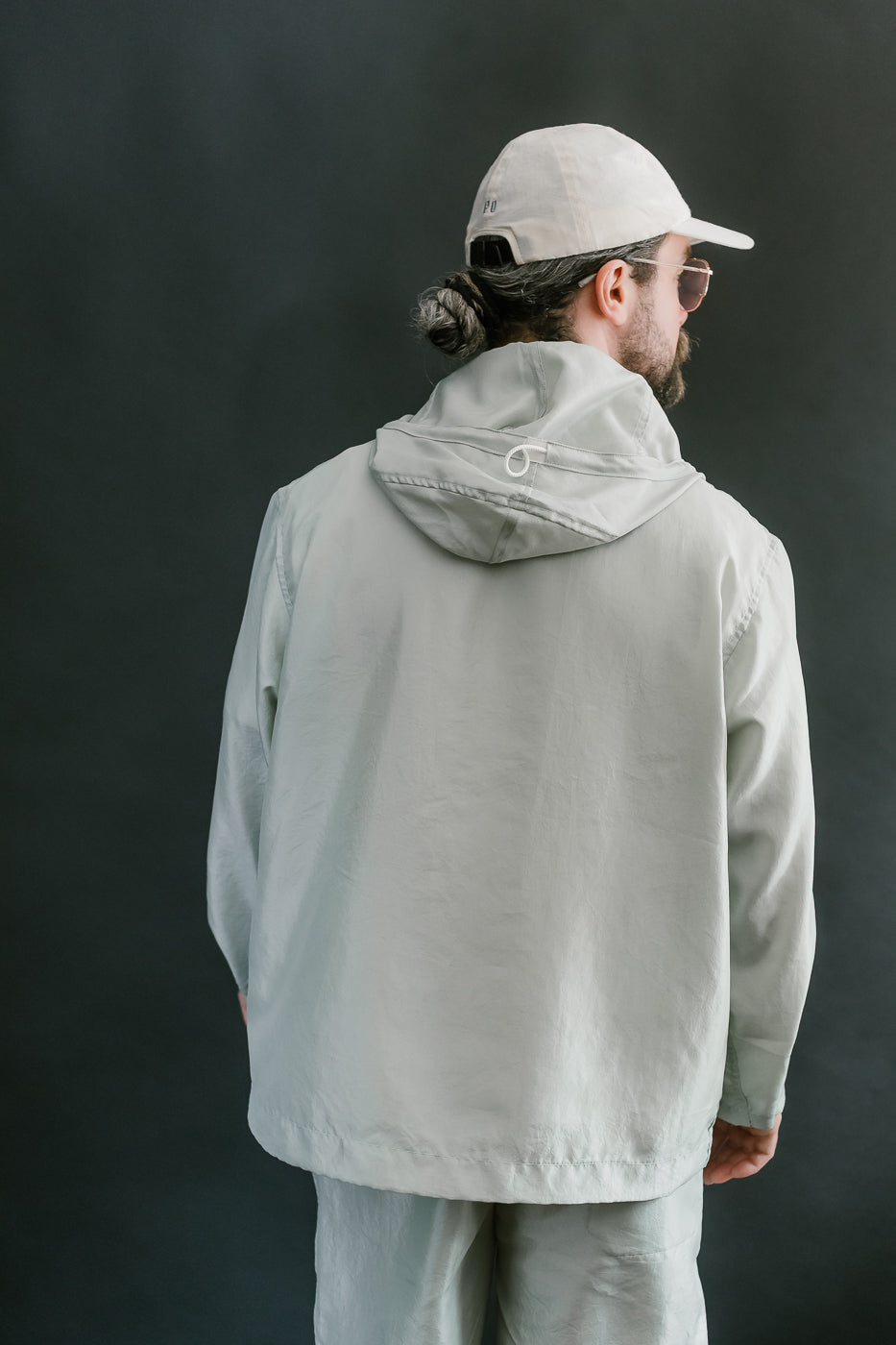 3127-MTG - Town & Country Parka Metallic Taffeta - Green