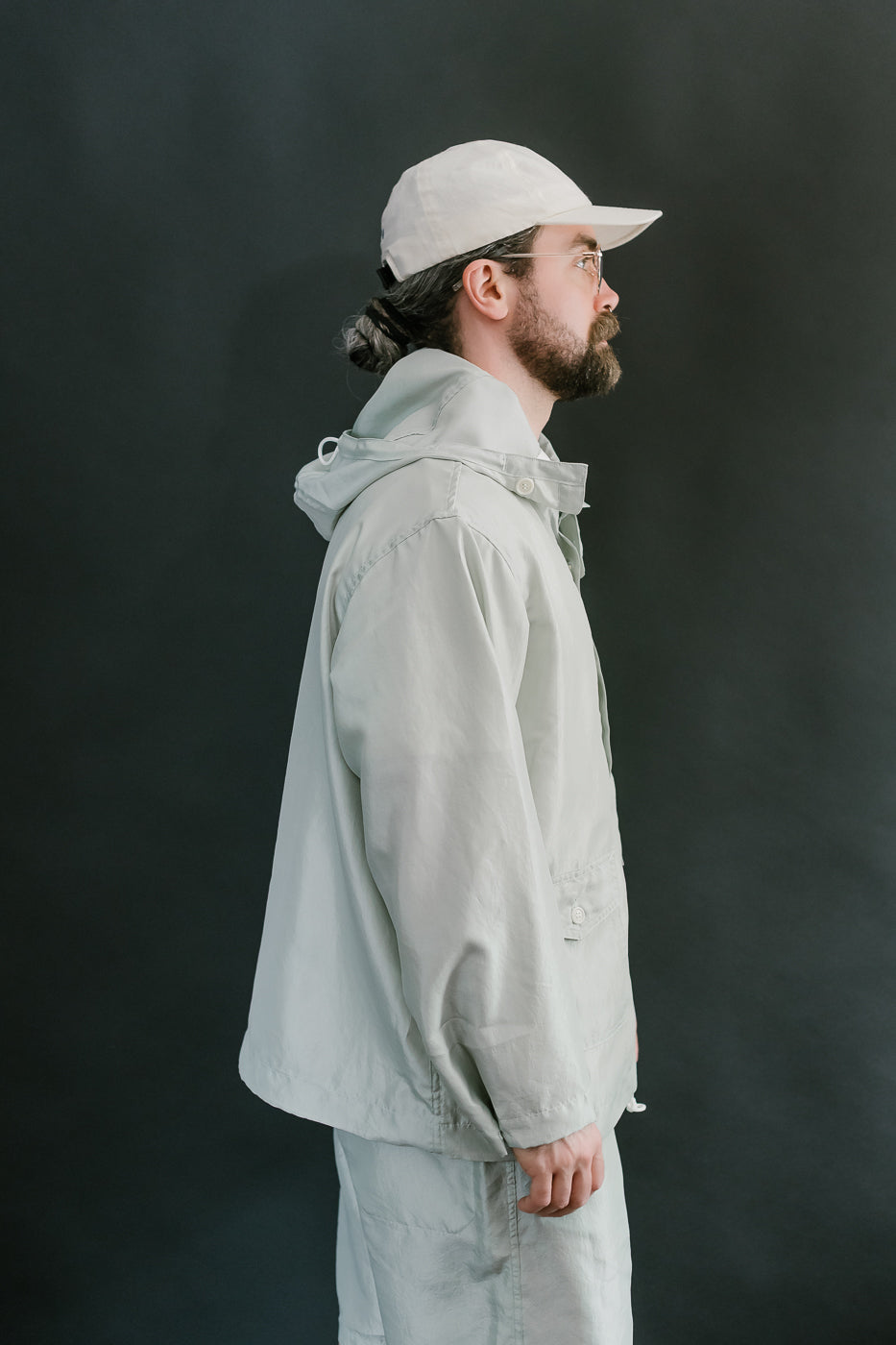 3127-MTG - Town & Country Parka Metallic Taffeta - Green