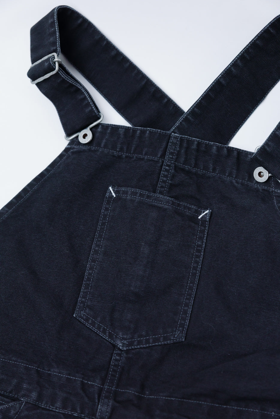 3401-PCB - Post 46 Overalls Pigment Dyed Canvas - Black | Dant