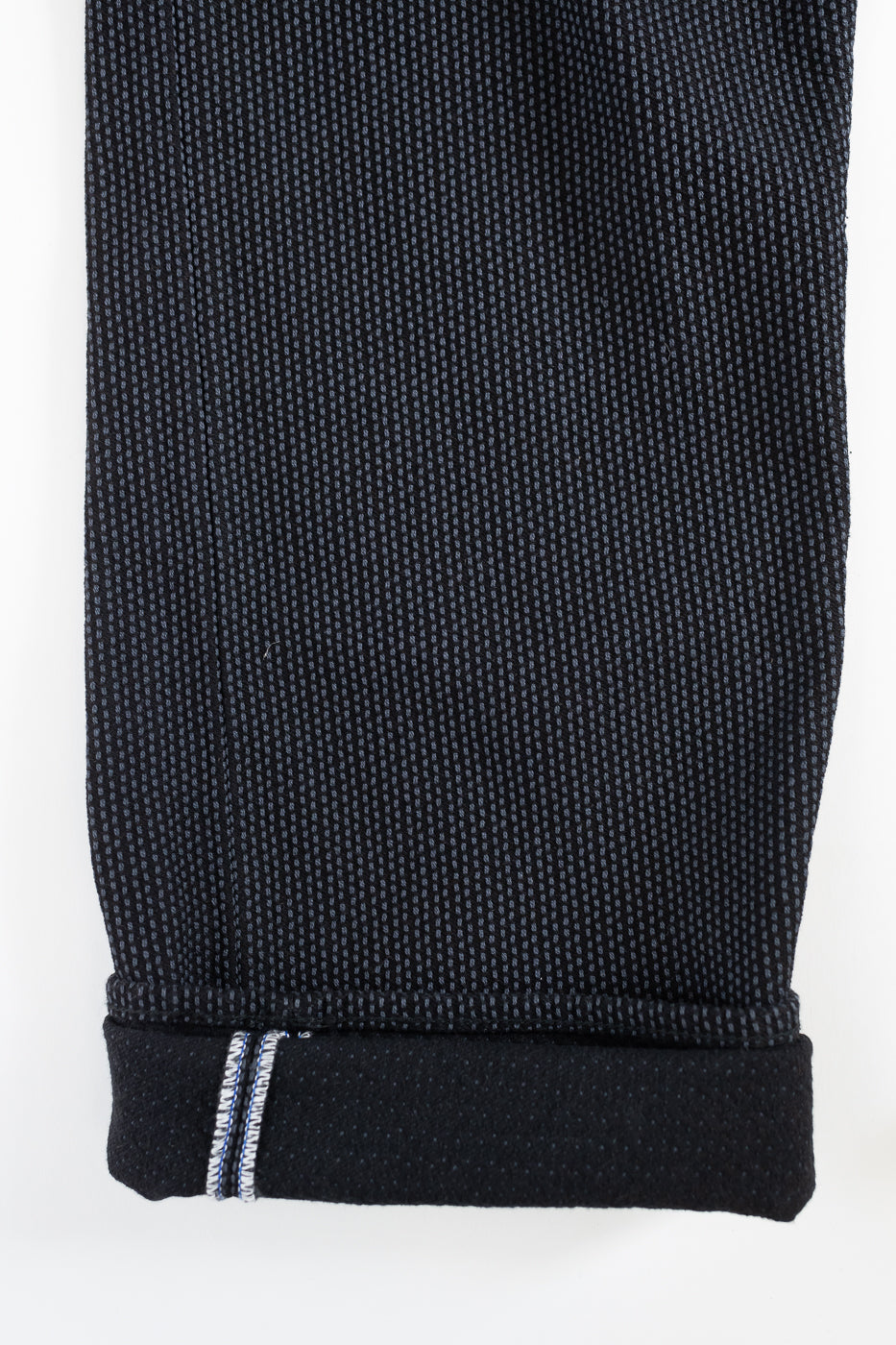 1170-1-BK - Sashiko Denim Loose Fit - Black x Gray