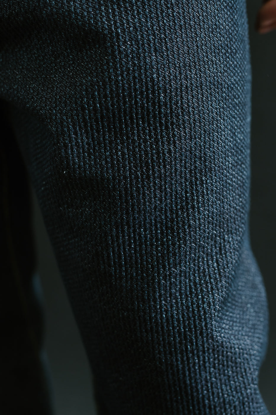 1170-1-ID - Sashiko Denim Loose Fit - Indigo x Natural