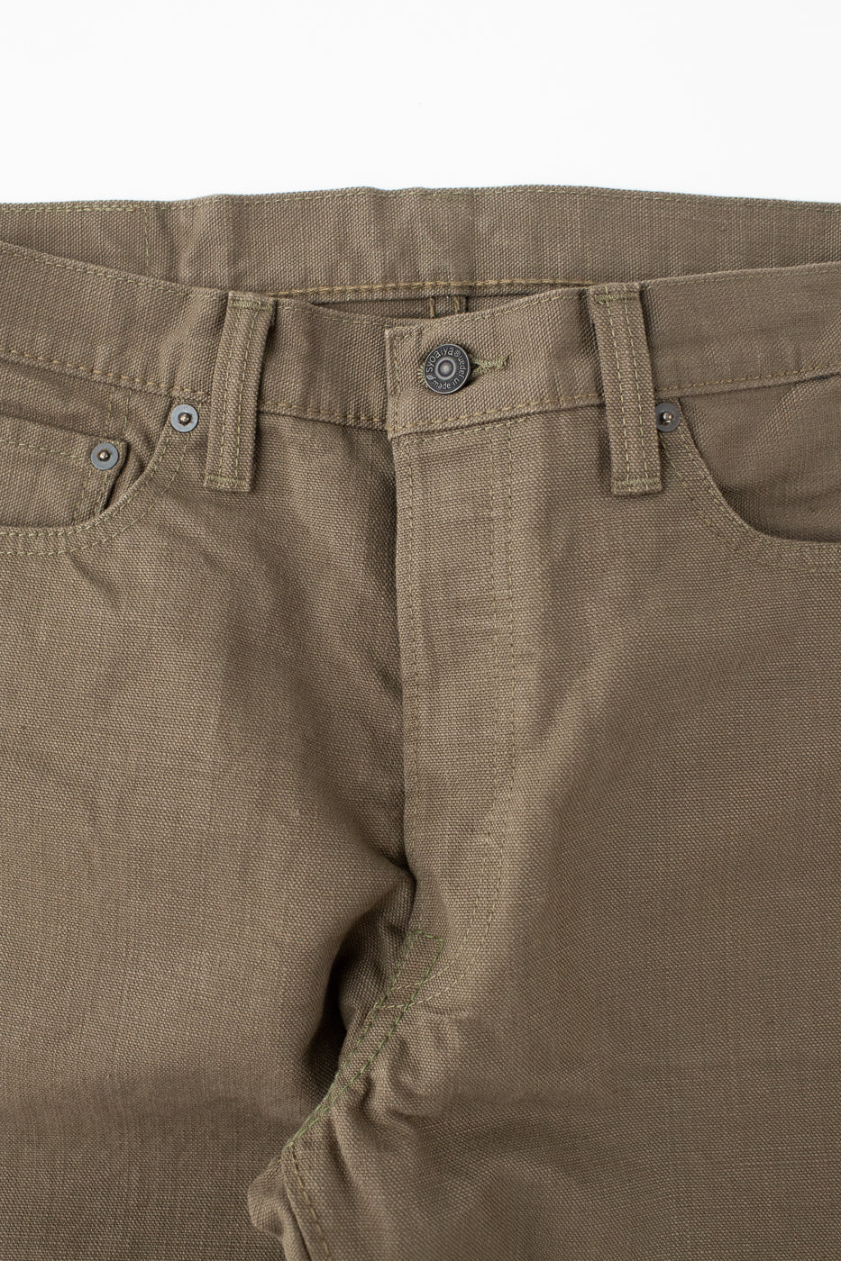 1176-OLV - 13.5oz Heavy Duck Cloth Olive - Regular Straight