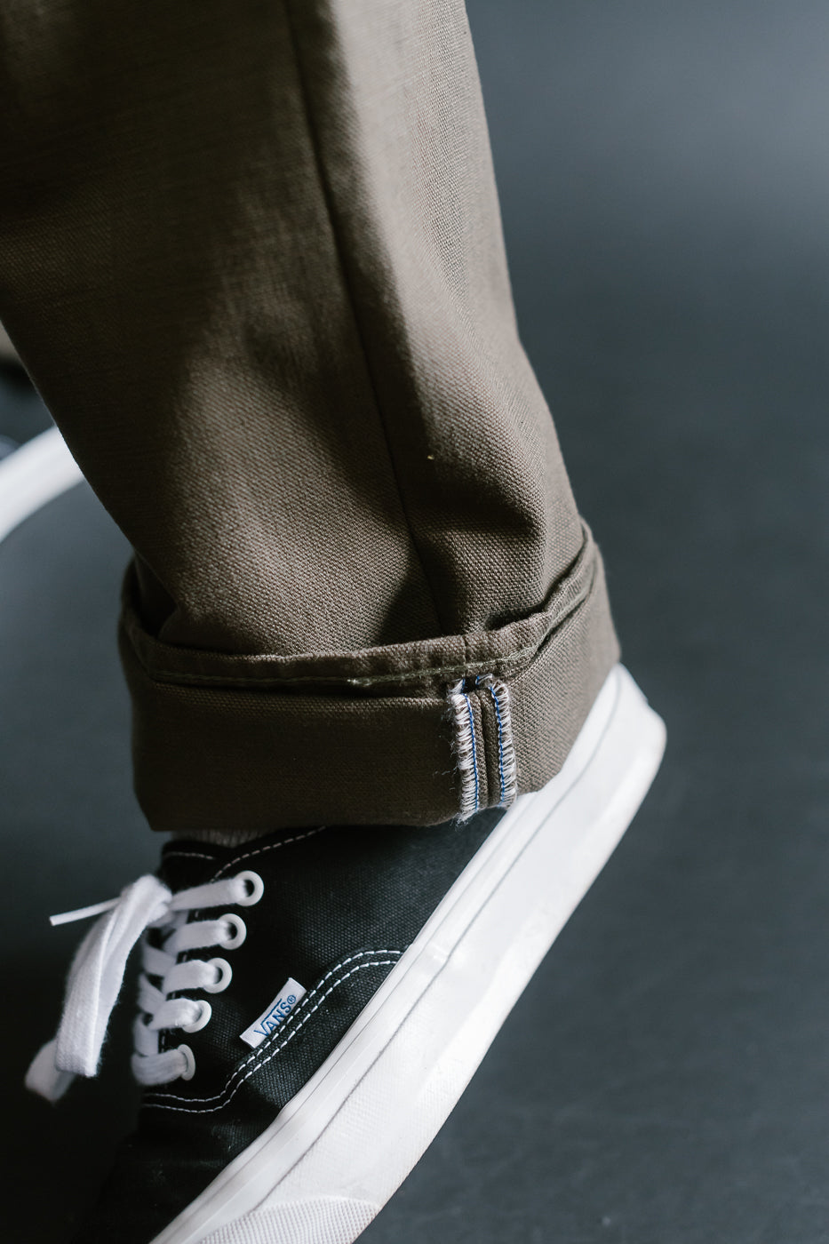 1176-OLV - 13.5oz Heavy Duck Cloth Olive - Regular Straight