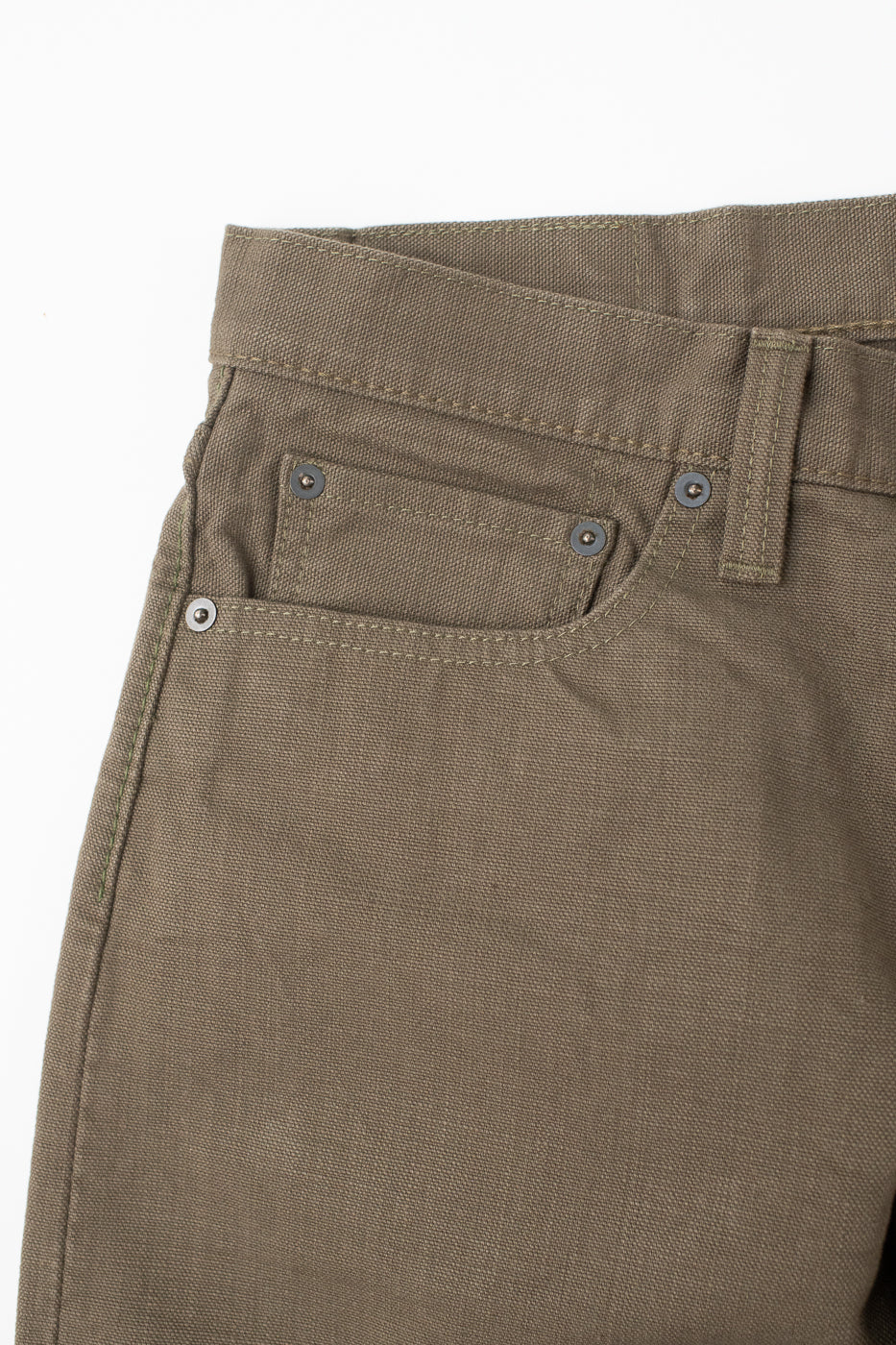 1176-OLV - 13.5oz Heavy Duck Cloth Olive - Regular Straight