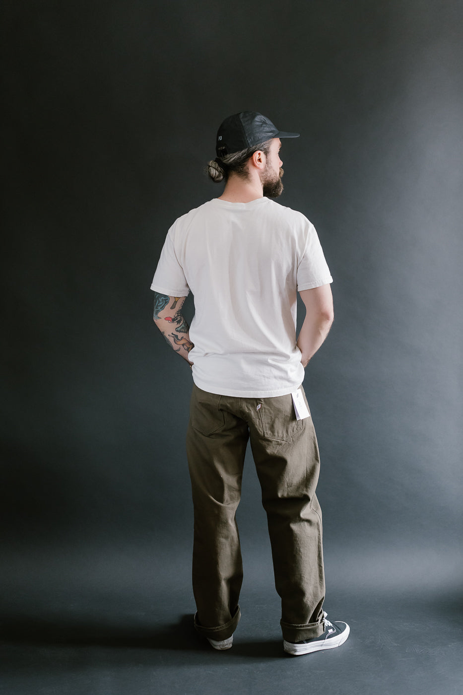 1176-OLV - 13.5oz Heavy Duck Cloth Olive - Regular Straight