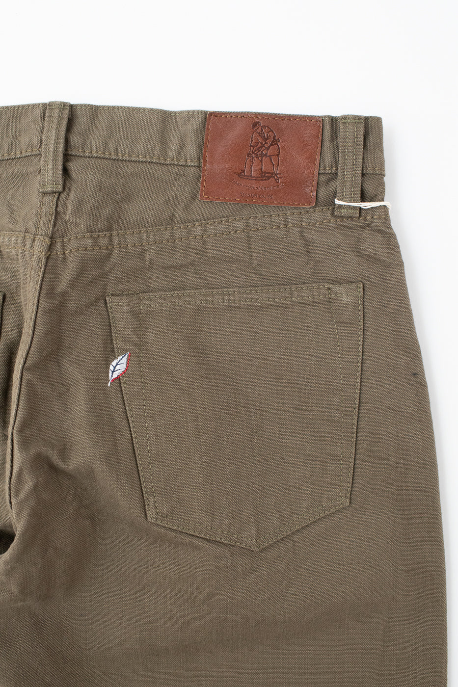 1176-OLV - 13.5oz Heavy Duck Cloth Olive - Regular Straight
