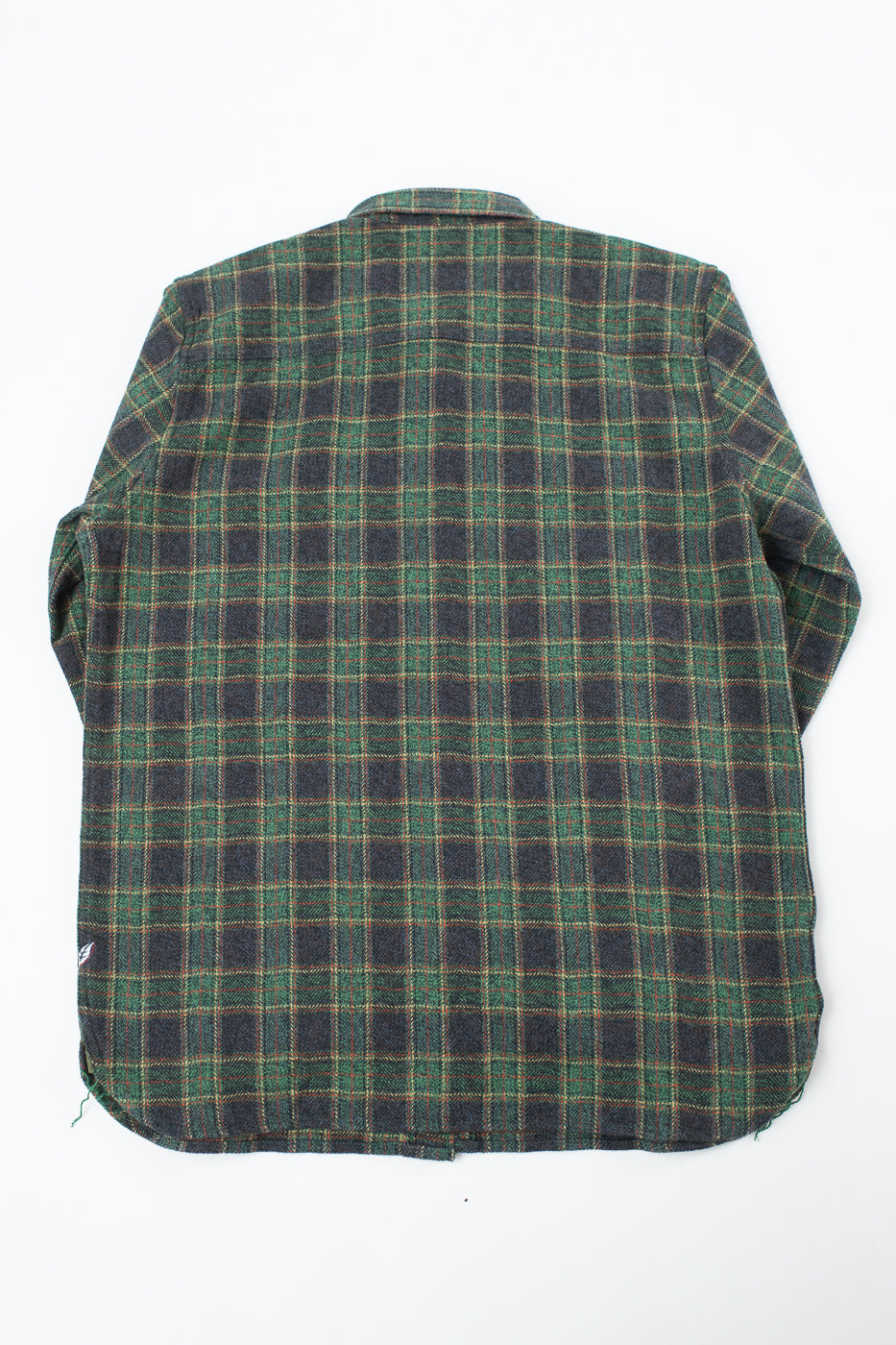 2229-GR - Woven Tweed Check Double Pocket Shirt - Green