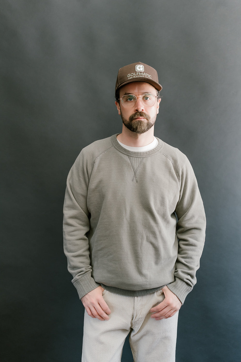 5400-SUMI - Slub Yarn Sweatshirt - Sumi Ink