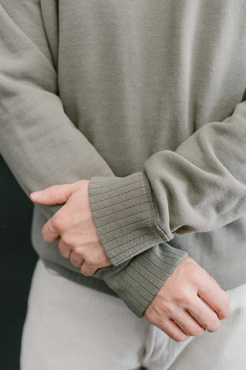 5400-SUMI - Slub Yarn Sweatshirt - Sumi Ink