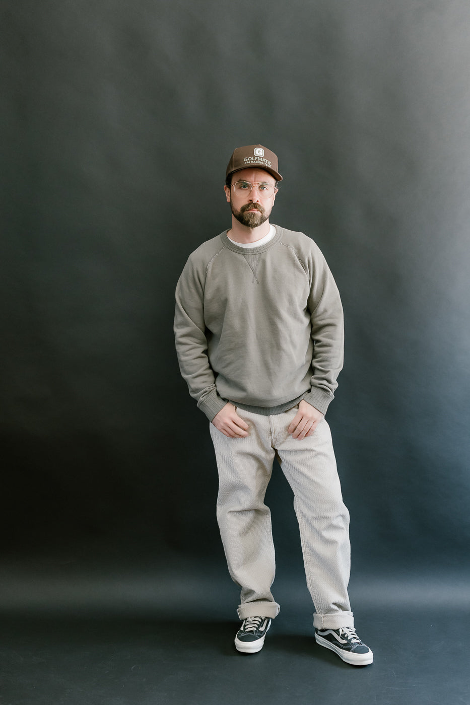 5400-SUMI - Slub Yarn Sweatshirt - Sumi Ink