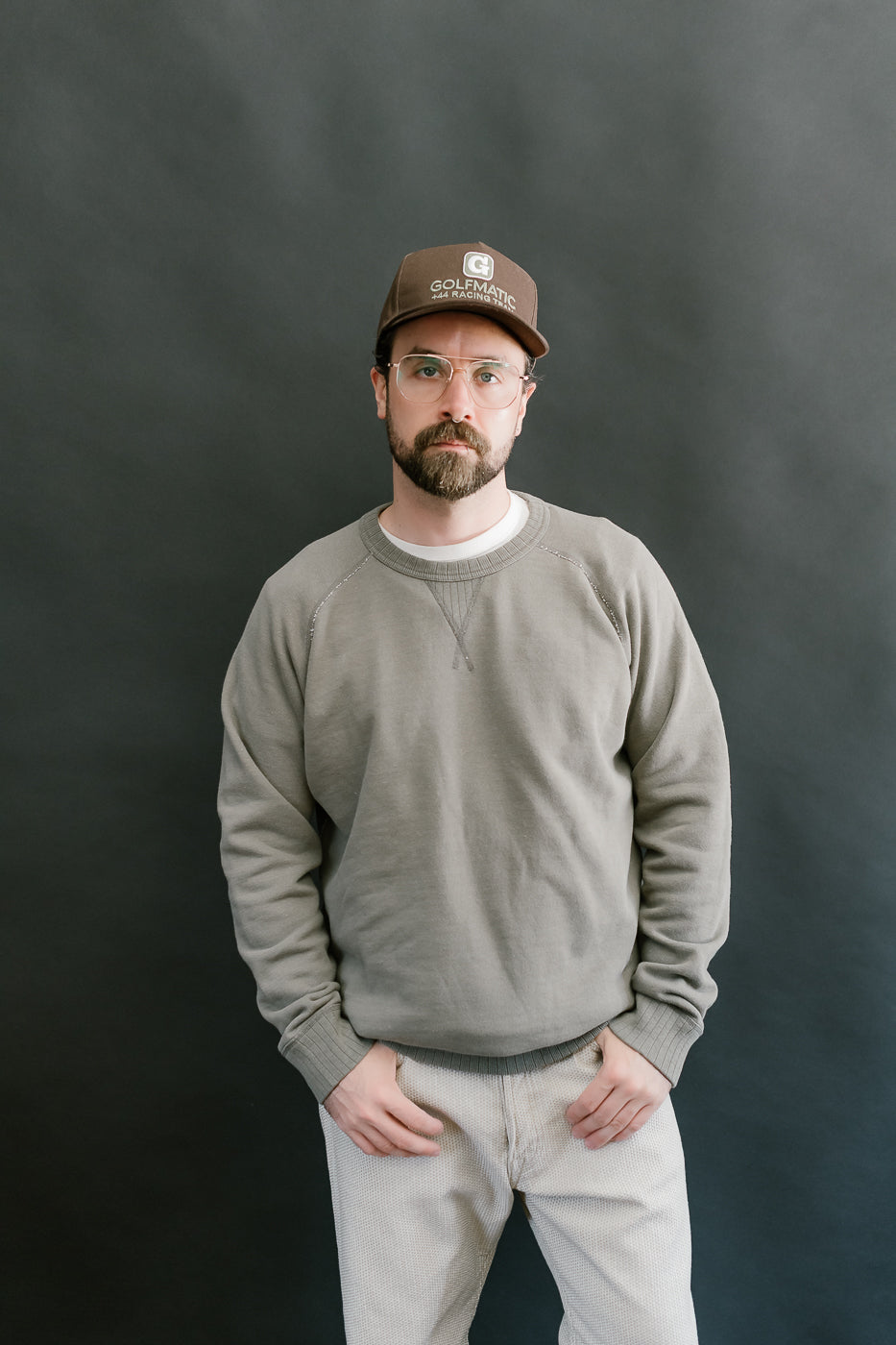 5400-SUMI - Slub Yarn Sweatshirt - Sumi Ink