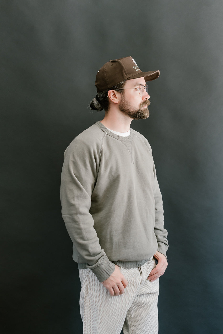 5400-SUMI - Slub Yarn Sweatshirt - Sumi Ink