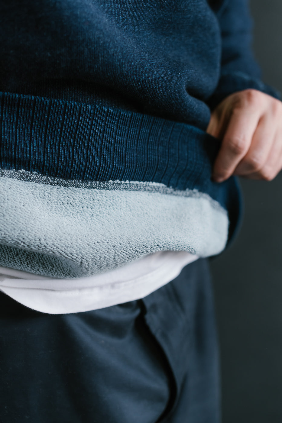 5409-1 - Yarn Dyed Sweatshirt - Indigo
