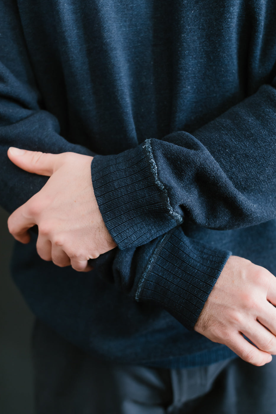5409-1 - Yarn Dyed Sweatshirt - Indigo