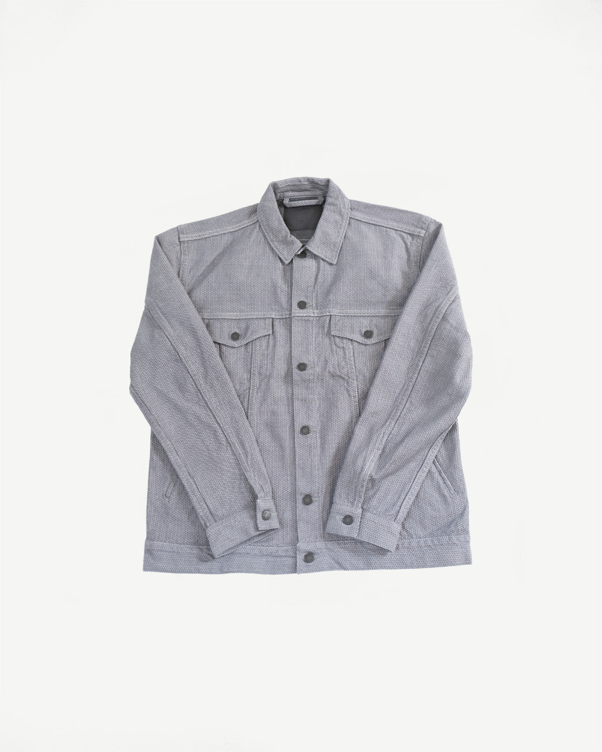 6221-GRY - Sashiko Type III Jacket - Gray x Black