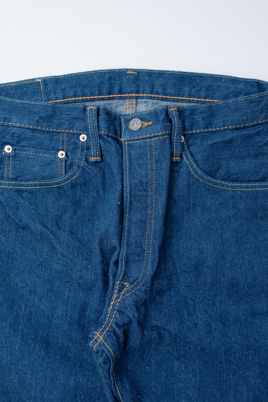 GRE-003 - 14oz Greencast Indigo Selvedge Jeans - Regular Straight