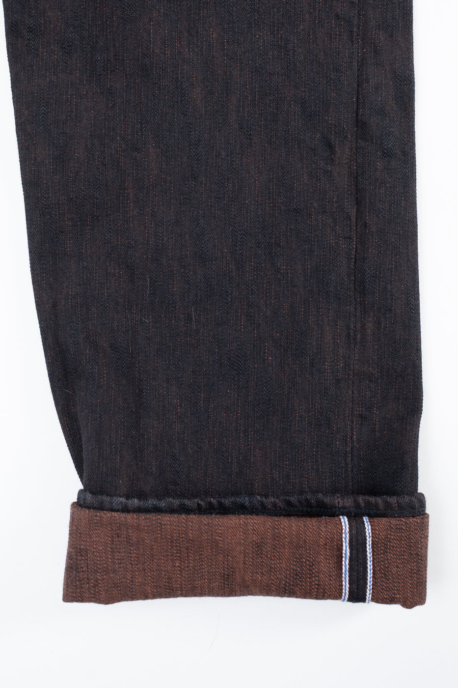 PER-EX-003-BK - 15oz Black x Kakishibu Selvedge Jeans - Regular Straight