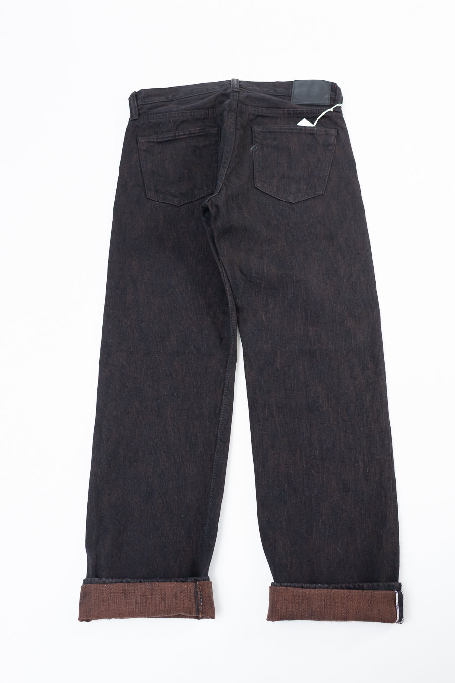 PER-EX-003-BK - 15oz Black x Kakishibu Selvedge Jeans - Regular Straight