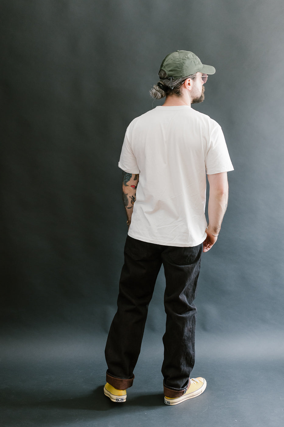 PER-EX-003-BK - 15oz Black x Kakishibu Selvedge Jeans - Regular Straight