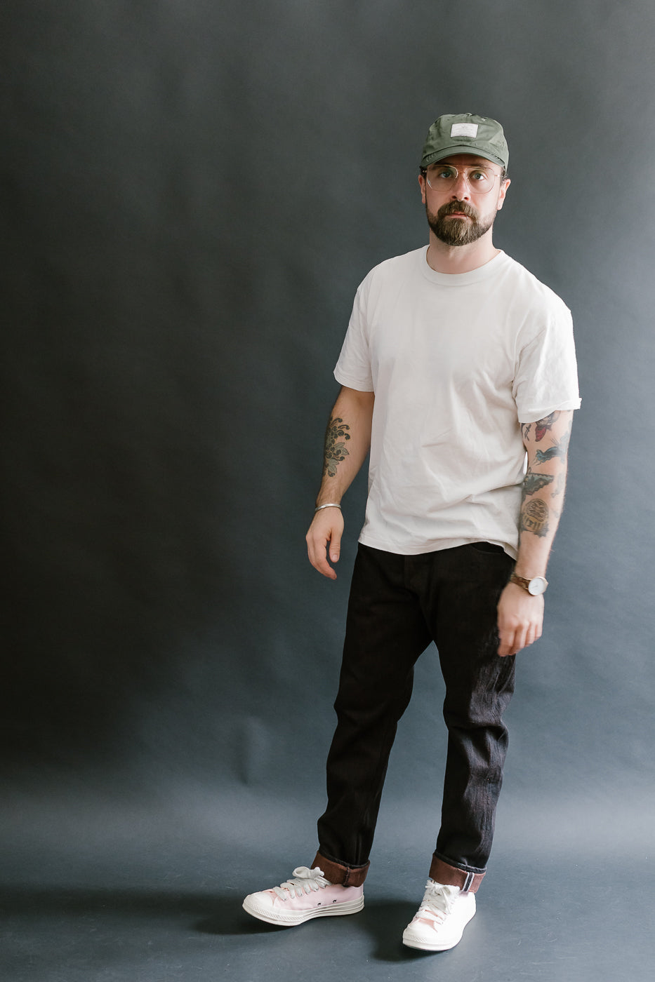PER-EX-019-BK - 15oz Black x Kakishibu Selvedge Jeans - Relaxed Tapered