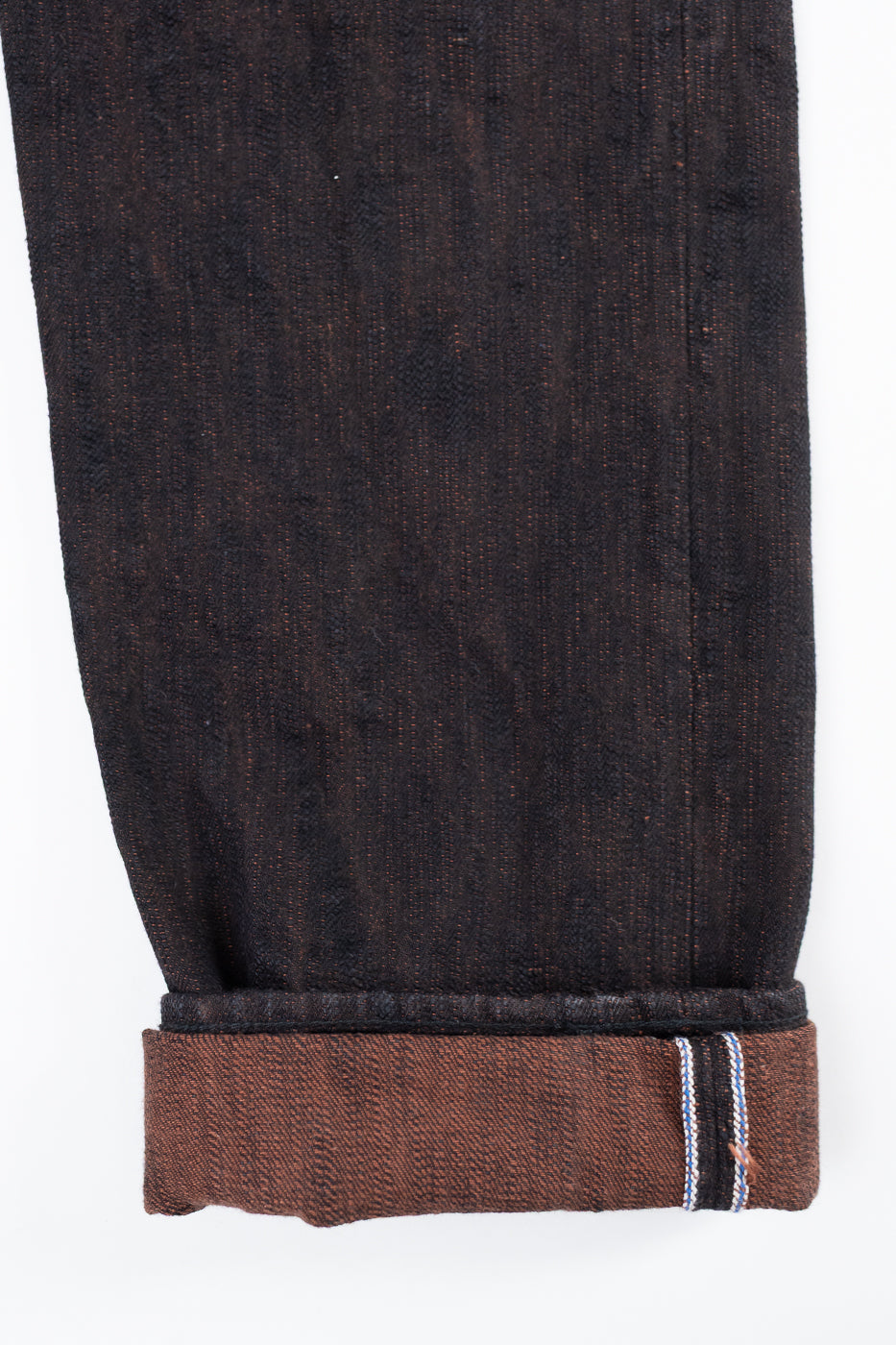 PER-EX-019-BK - 15oz Black x Kakishibu Selvedge Jeans - Relaxed Tapered