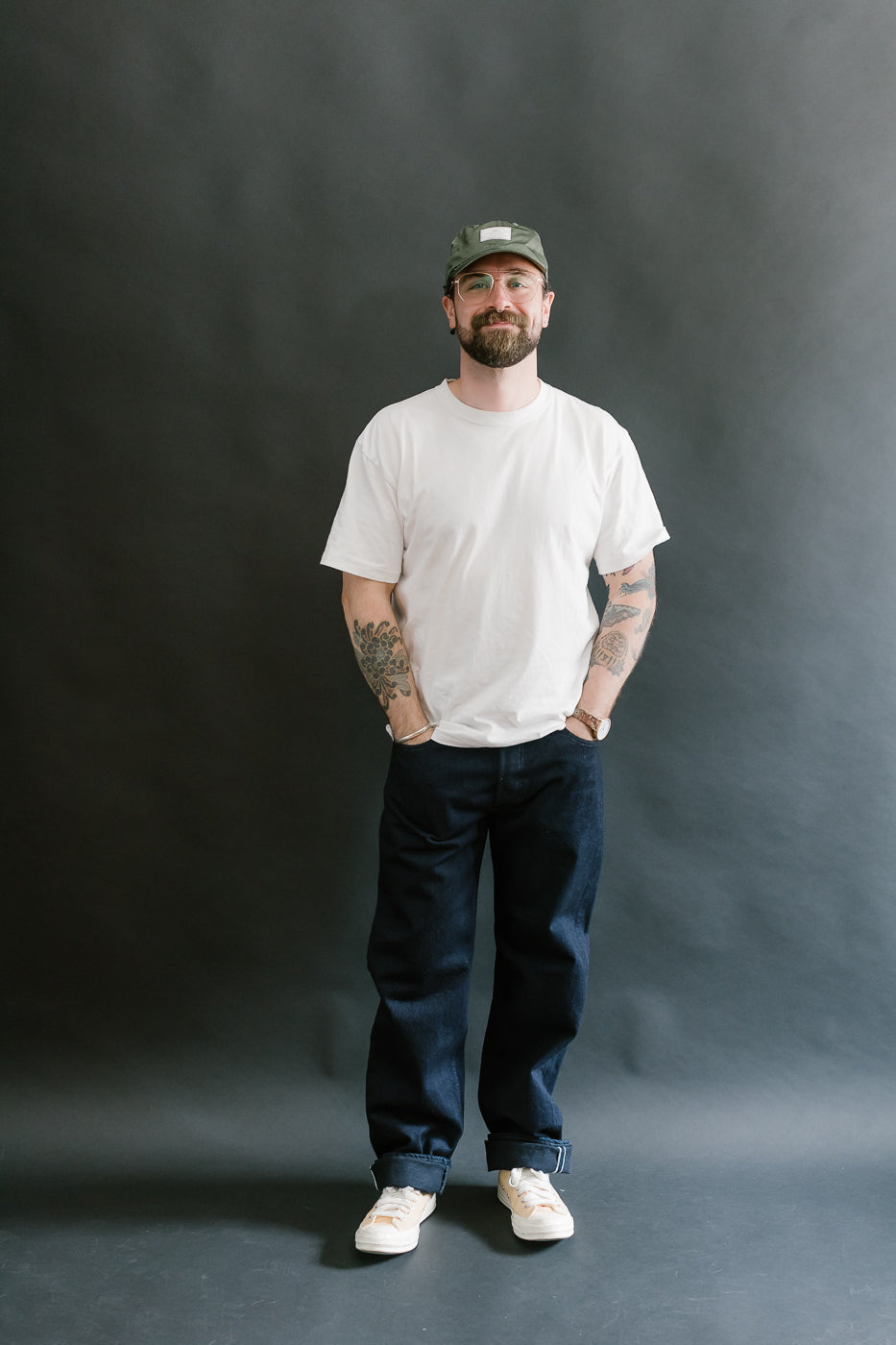 XX-003-IDBK - 14oz Indigo x Black Selvedge Jeans - Regular Straight