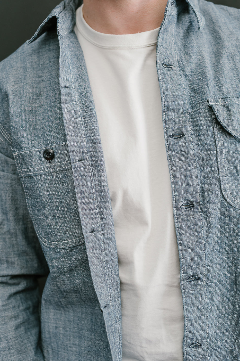 12oz Work Shirt - Rinsed Indigo Canvas