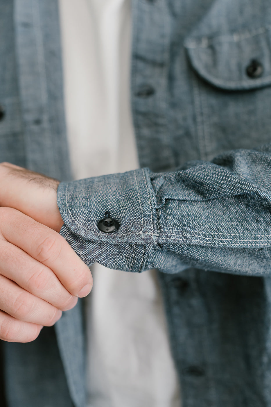 12oz Work Shirt - Rinsed Indigo Canvas