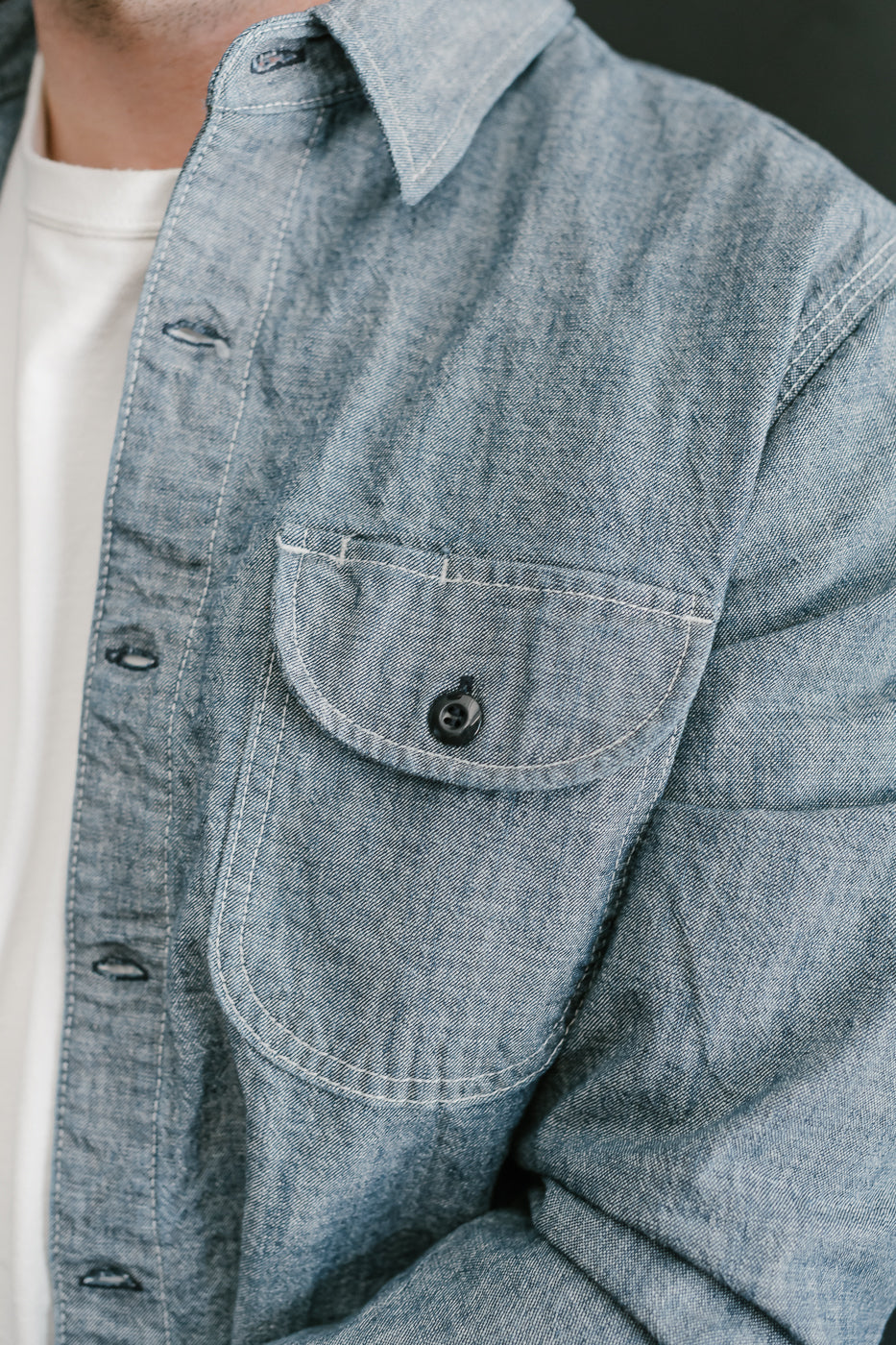12oz Work Shirt - Rinsed Indigo Canvas