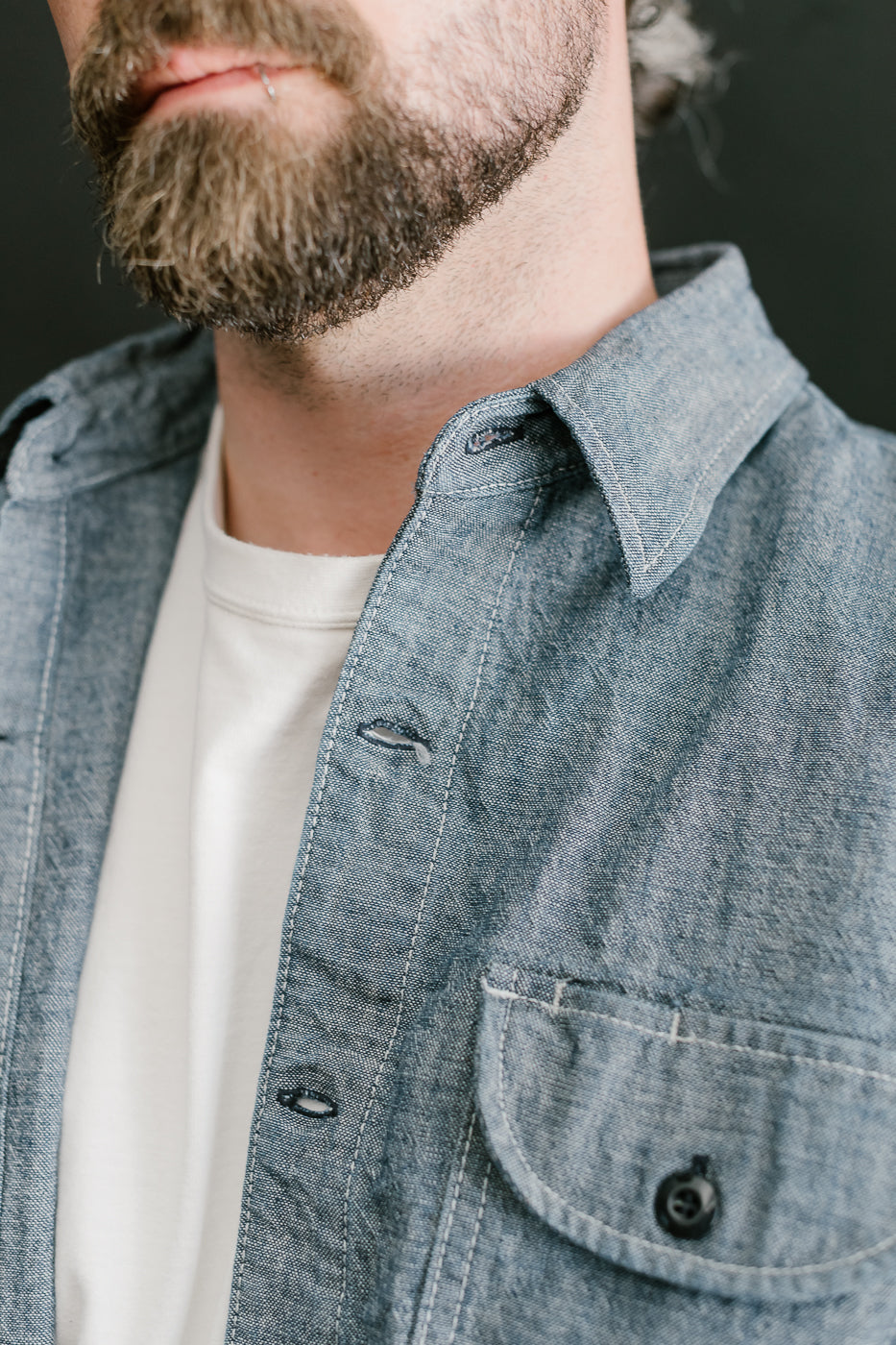 12oz Work Shirt - Rinsed Indigo Canvas