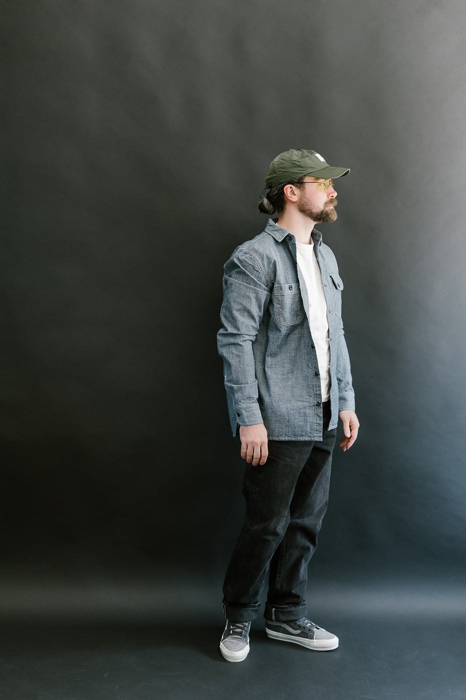 15oz - Washed Selvedge Strider Pant - Stealth