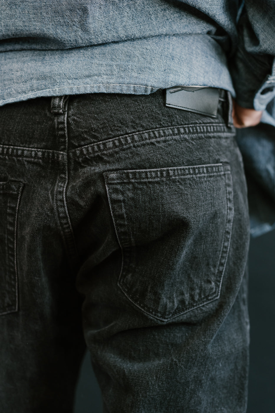 15oz - Washed Selvedge Strider Pant - Stealth