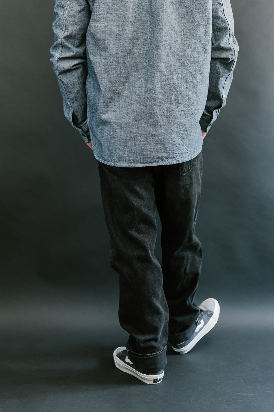 15oz - Washed Selvedge Strider Pant - Stealth