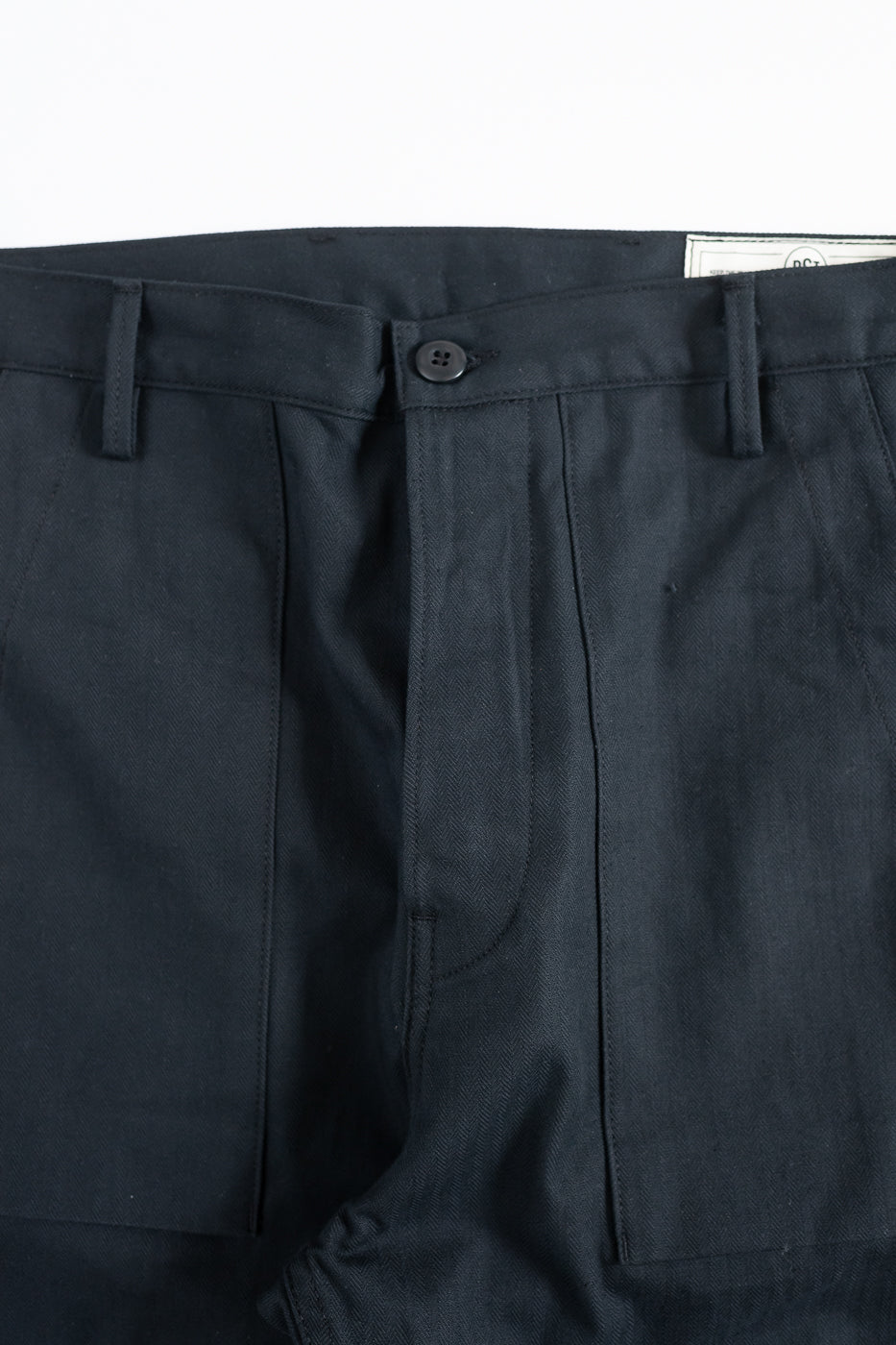 10oz - Herringbone Fatigue Pants - Black