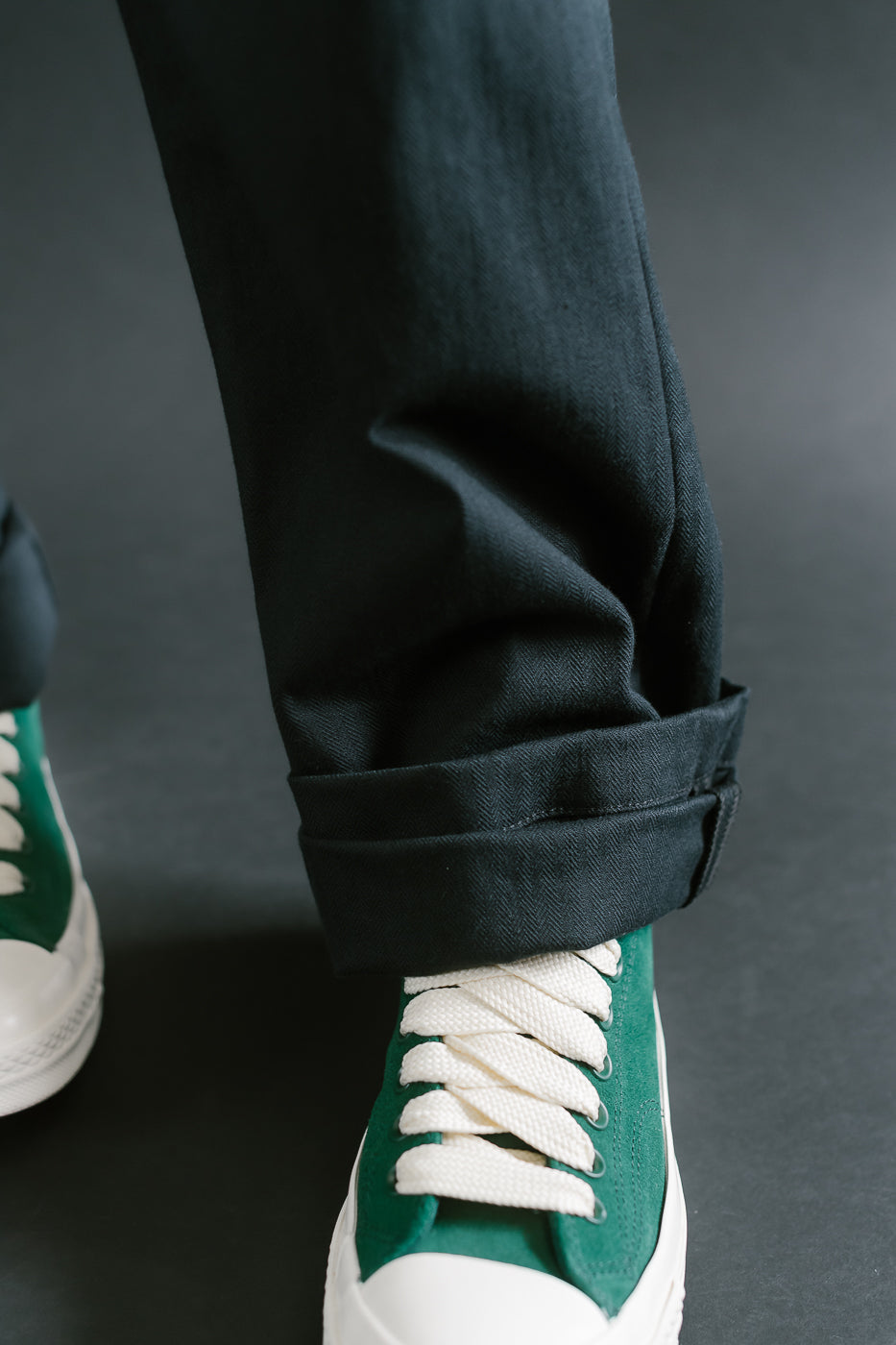 10oz - Herringbone Fatigue Pants - Black