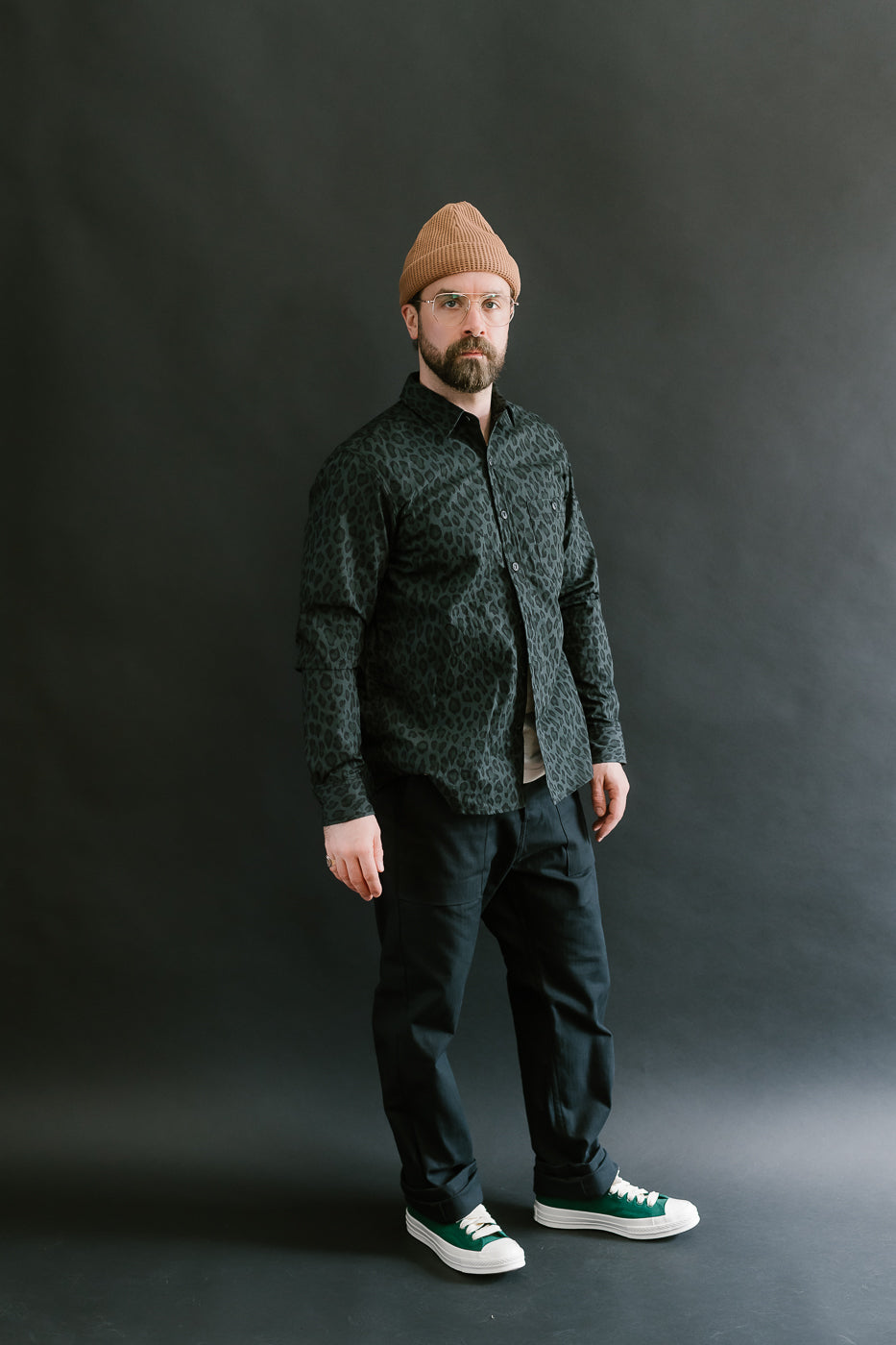 10oz - Herringbone Fatigue Pants - Black