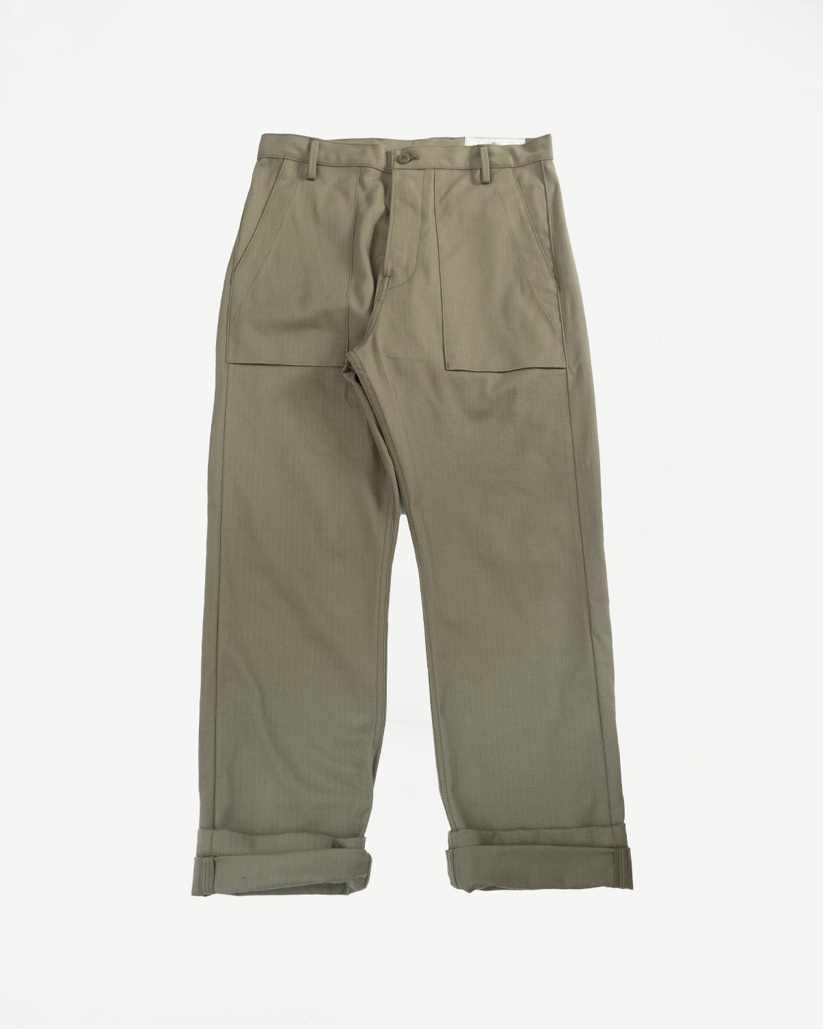 10oz - Herringbone Fatigue Pants - Olive