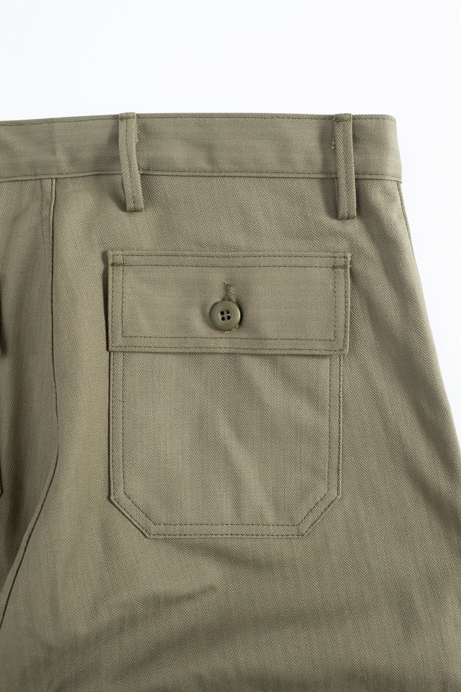 10oz - Herringbone Fatigue Pants - Olive