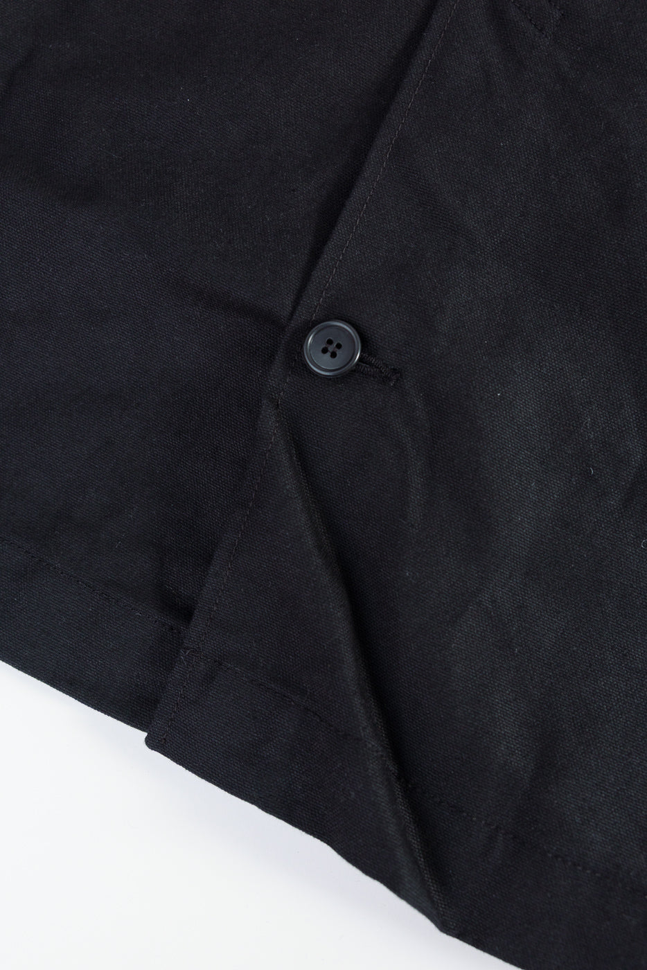 10oz - Trench Coat Dry Waxed Canvas - Black