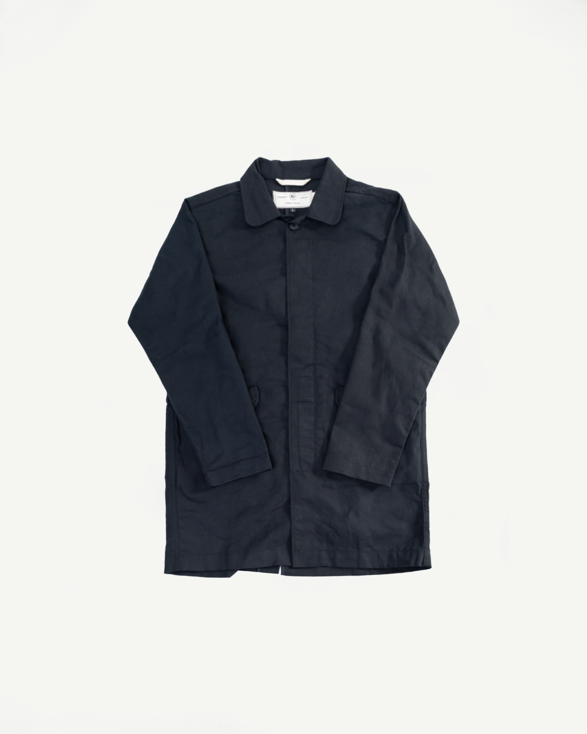 10oz - Trench Coat Dry Waxed Canvas - Black