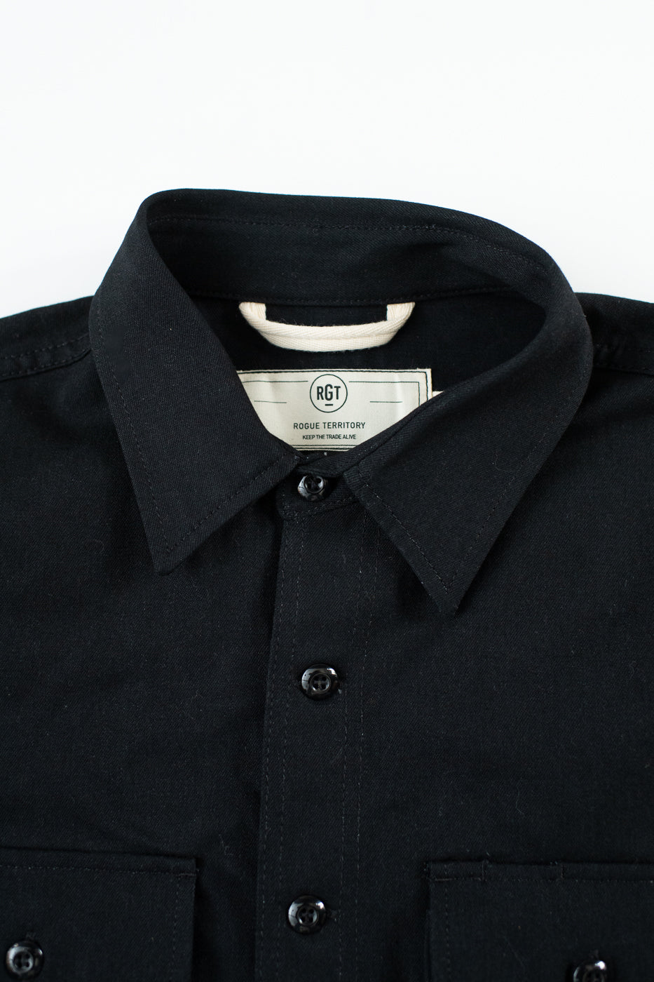 11oz Field Shirt - Stealth Canvas Selvedge
