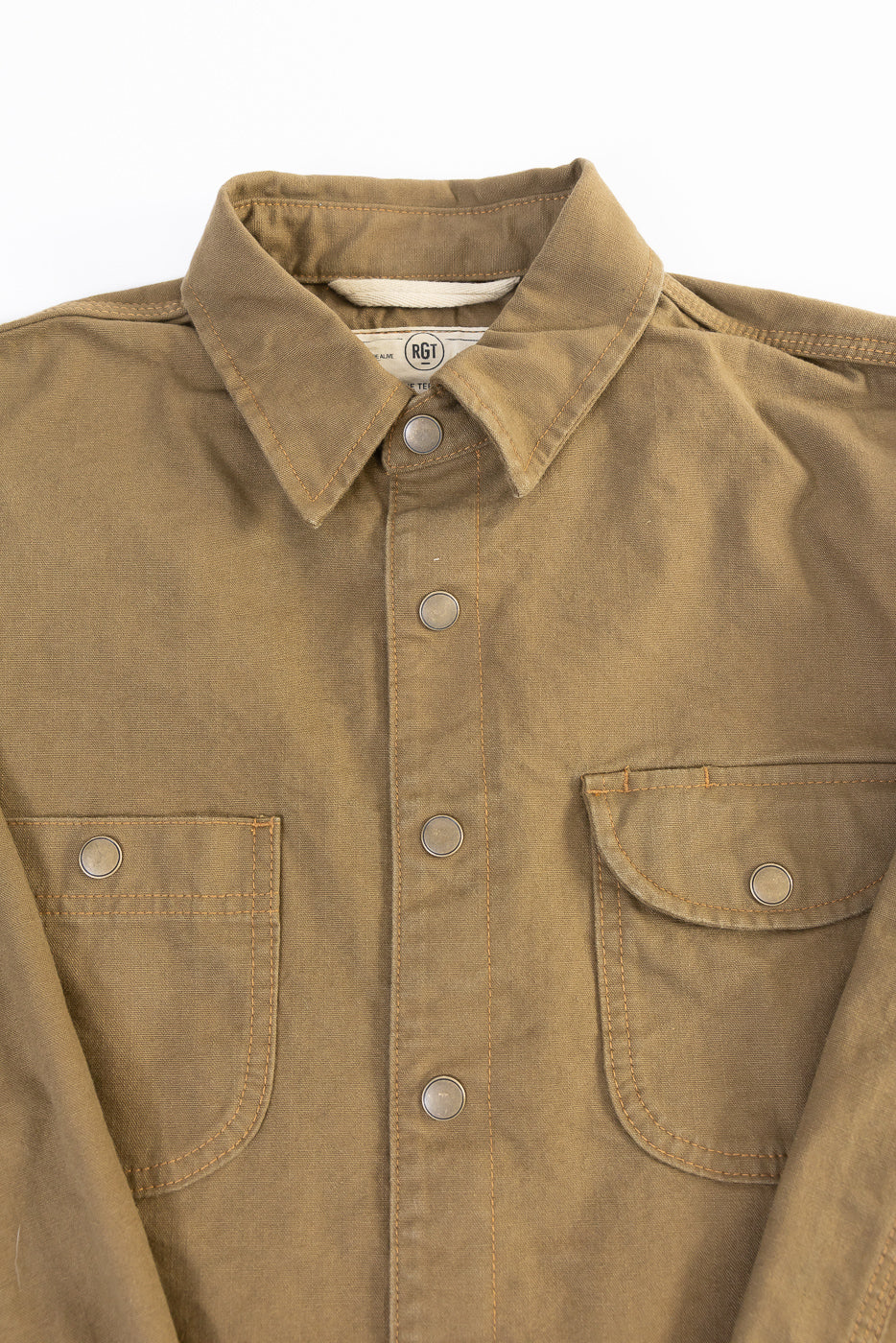 11oz Work Shirt - Dyed Canvas Golden Brown | Dant