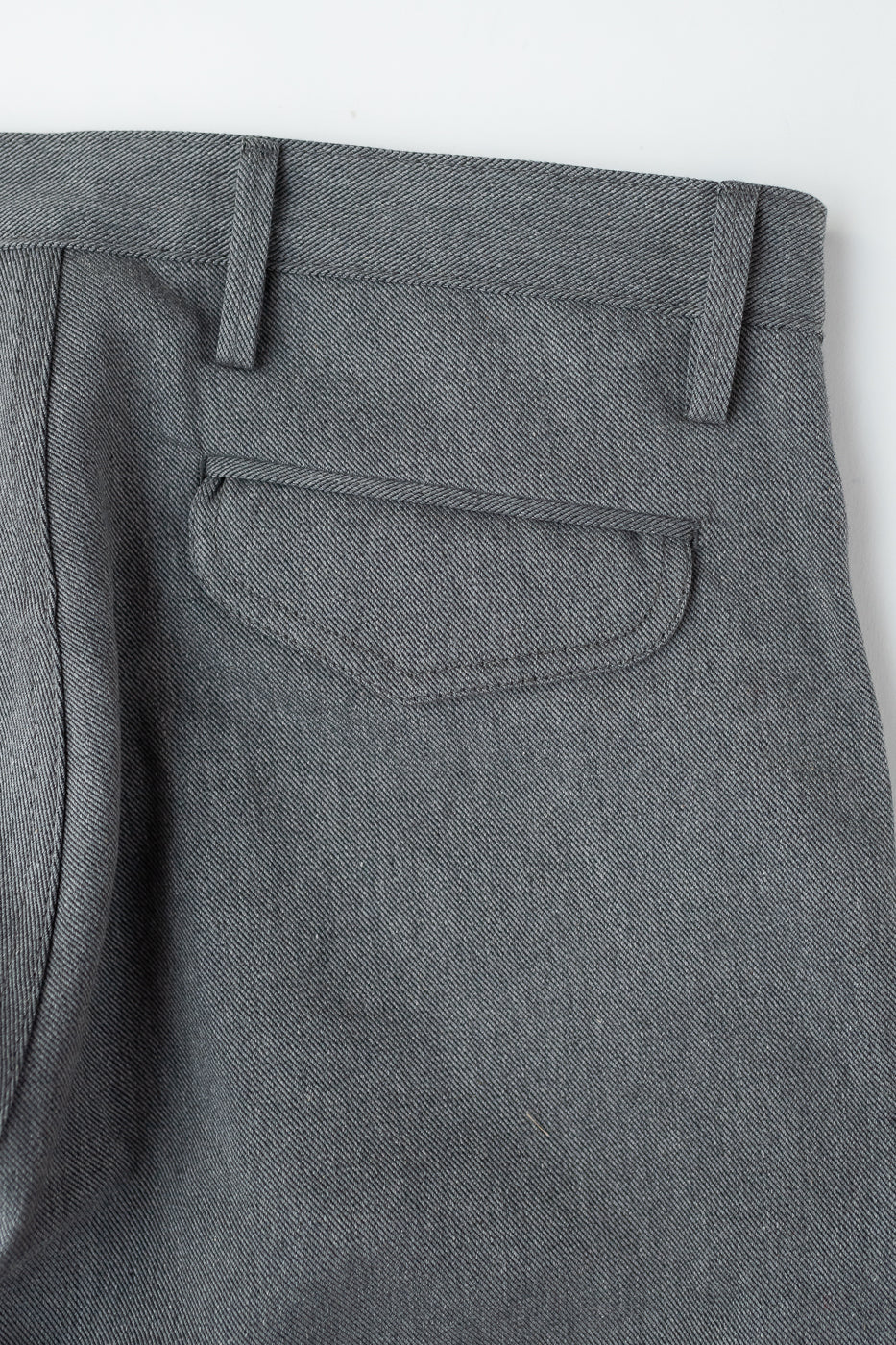 12oz Selvedge Officer Trouser High - Heather Grey