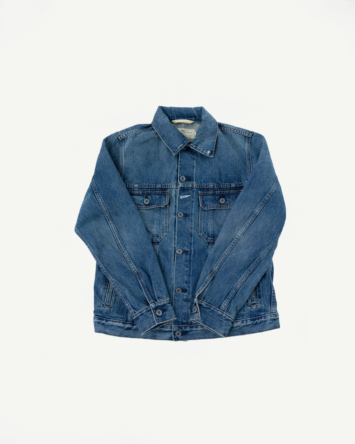 13.5oz - Selvedge Denim Cruiser Jacket - Vintage Wash Indigo | Dant
