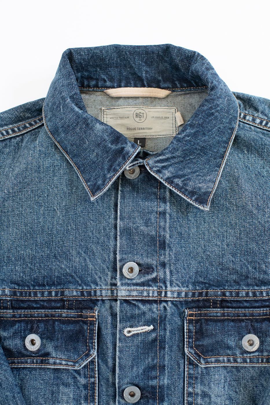 15oz - Medium Wash Indigo Selvedge Denim - Cruiser Jacket