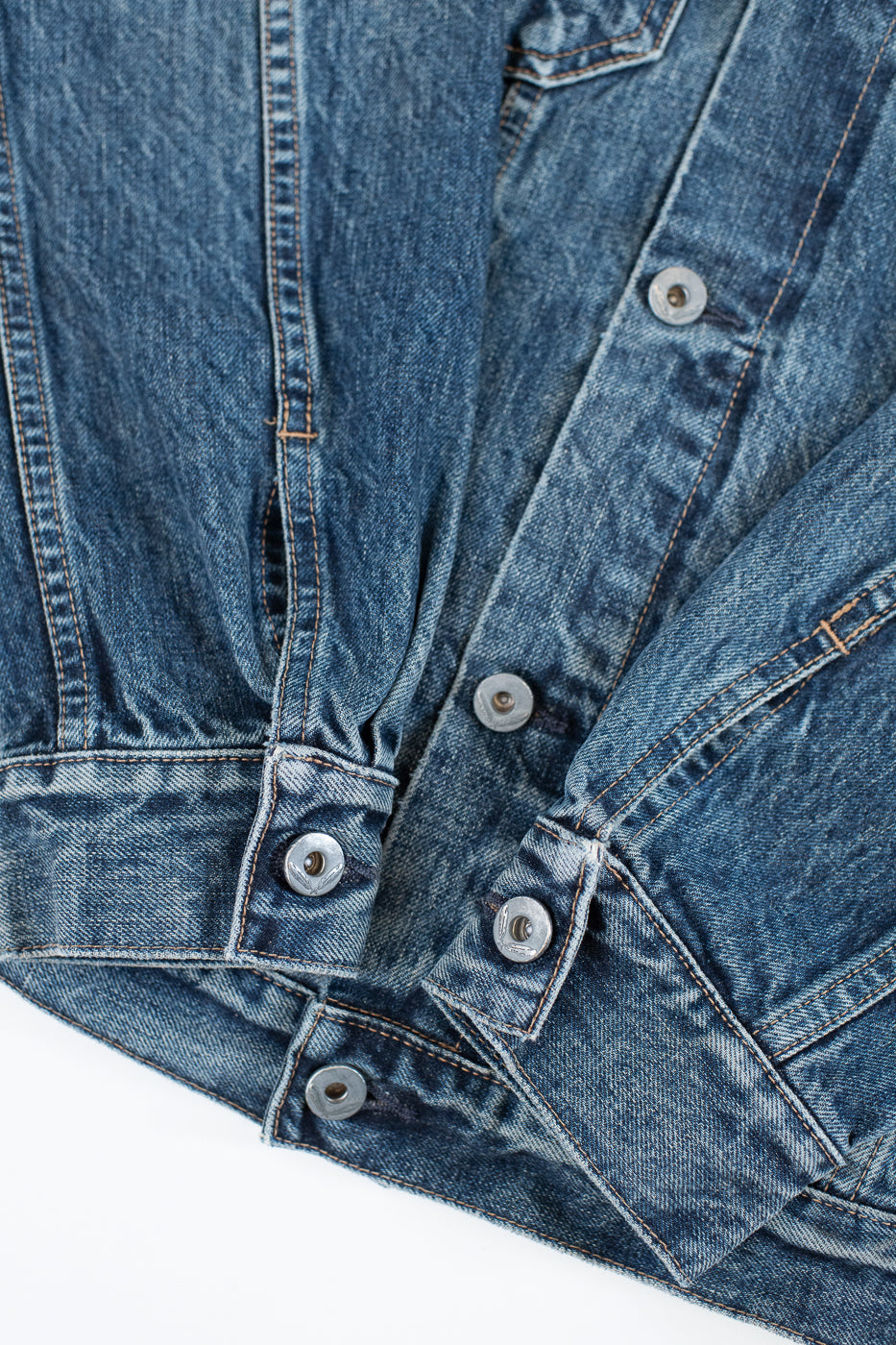 15oz - Medium Wash Indigo Selvedge Denim - Cruiser Jacket